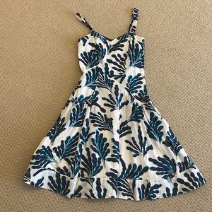 Diane Von Furstenberg - Coral Print Dress - Sz 2